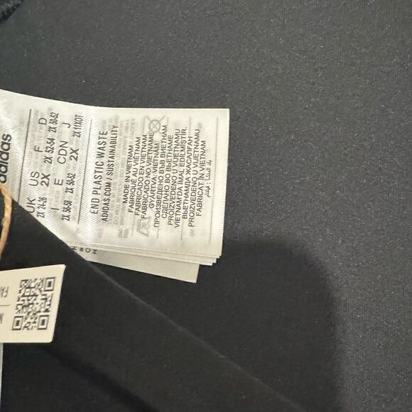 Adidas Womens Light Support 3 Stripe Sports Bra Size  Color Black/ White, bra - Picture 11 of 12